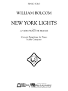 New York Lights by Bolcom WIlliam for Piano