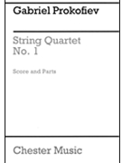 String Quartet No. 1 by Prokofiev Gabriel for Score and Parts