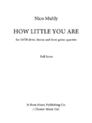 How Little You Are by Muhly Nico for SATB