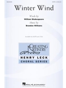 Winter Wind by Williams Brandon William Shakespeare for SATB and Piano