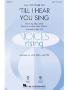Till I Hear You Sing by Lloyd Webber Andrew - Huff Mac - Glenn Slater for ShowTrax CD