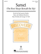 Sunset - The River Sleeps Beneath the Sky by Donnelly and Strid Paul Laurence Dunbar for 2-Part and Piano