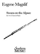 Swans on the Alpsee by Magalif Eugene for