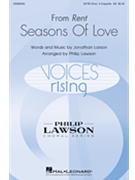 Seasons of Love by Larson Jonathan - Lawson Philip - Rent for SATB divisi a cappella