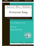 Everyone Sang by Burchard Richard Siegfried Sassoon for SSAA and Piano