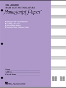 Bass Guitar Tablature Manuscript Paper (Purple Cover) by for