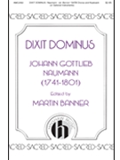 Dixit Dominus by Naumann Johann Gott - Banner Martin - for SATB and Piano