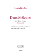 Deux Melodies by Beydts Louis for Voice and Piano