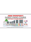 Note Finder & Keyboard Sticker Set by Various for Keyboard Stickers (John Thompson's Easiest Piano Course)