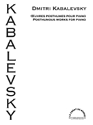 Posthumous Works for Piano by Kabalevsky Dmitri for Piano