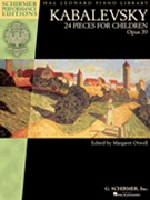24 Pieces for Children Opus 39 by Kabalevsky Dmitri for Piano