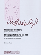 String Quartet No. 12 by Weinberg Mieczyslaw for Parts