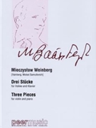 Drei Stucke (Three Pieces) for Violin and Piano by Weinberg Mieczyslaw for