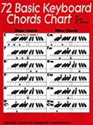 72 Basic Keyboard Chords Chart by St James for Piano