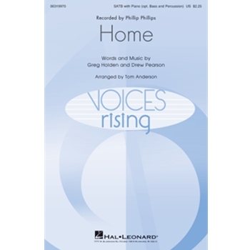 Home by - Anderson Tom - Phillip Phillips for Accompaniment Score and Parts