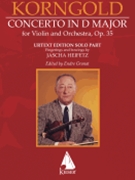 Violin Concerto in D Major Op. 35 by Korngold Erich Wolfgang for Violin Solo Part