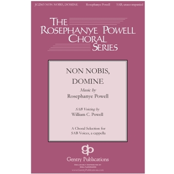 Non Nobis Domine by Powell Rosephanye - Powell William - for SAB a cappella