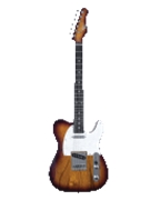 53OP Sunburst Chrome Electric Guitar by for