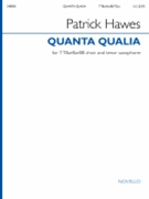 Quanta Qualia - Version for Men's Voices and Tenor Saxophone Vocal Score