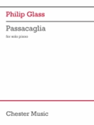 Passacaglia - for Piano by Glass Philip for Piano
