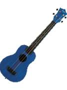 Blue Kids Soprano Concert Scale Ukulele - Travel Series Longneck - Model TUSL-KIDZ by for
