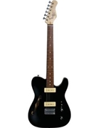 59 Thinline Electric Guitar with Gloss Black Finish - Includes P90 Pickups and F Holes