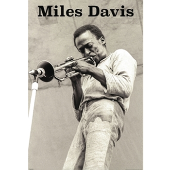 Miles Davis Trumpet 24 X 36 Poster