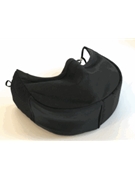 Instrumentalist Mask for Flute - Black Mask with Elastic Ear Loops by for