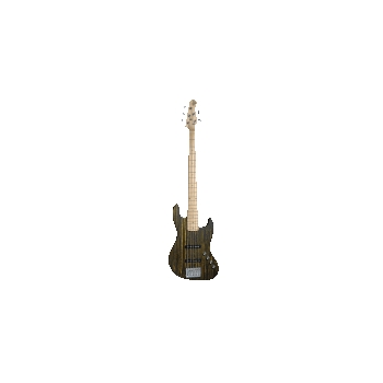 Element 5 Electric Bass with Yellow Burst Finish - With Open Pore Maple Fretboard by for