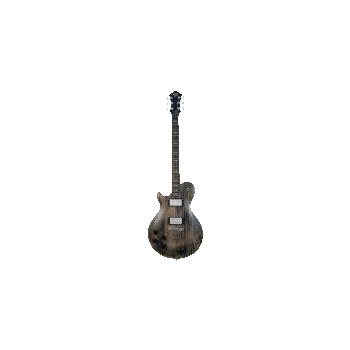 Patriot Decree Opus Lefty Electric Guitar with Faded Black Finish - With Open Pore Ebony Fretboard by for
