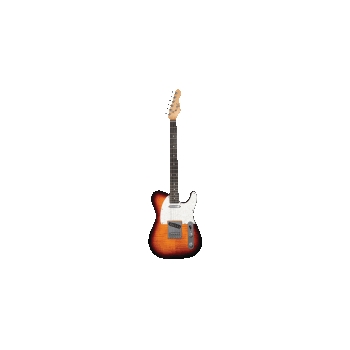 1953 Caramel Burst Electric Guitar - Quad Boutique Mod; Ebony Fretboard