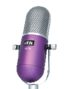 PR77D - Purple - Deco Series Dynamic Microphone with PR40 Element