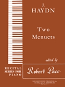 Two Menuets Recital Series For Piano Brown by Haydn Joseph for
