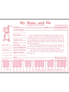 My Music And Me Assighnment Book by Pace for Teaching Aid
