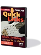 Melodic Shredding - Quick Licks by Steve Vai for Guitar
