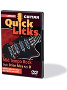 Mid Tempo Rock - Quick Licks by Brian May for Guitar