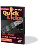 Heavy Metal - Quick Licks by Kirk Hammett for Guitar