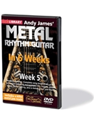 Andy James' Metal Rhythm Guitar in 6 Weeks by Andy James for Guitar