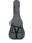 Transit Series Acoustic Guitar Gig Bag - Light Grey Exterior