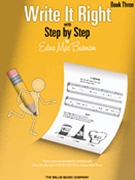 Write It Right Book 3 by Burnam for Piano Method