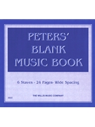 Peters' Blank Music Book (Blue) by for