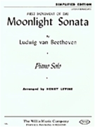 Sonata Opus 27 #2 1st Movement by Beethoven Ludwig van - Levine - for Piano