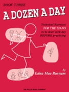 Dozen A Day Book 3 by Burnam for Piano Method