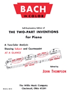 Bach In Color 2 Part Inventions by Bach Johann Sebastian - Thompson John - for Piano