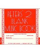 Peters' Blank Music Book (Red) by for