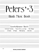 Peters' Blank Music Book (White) by for