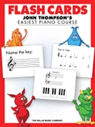 Flash Cards-Easiest Piano Course by Thompson John Thompson for Flash Cards