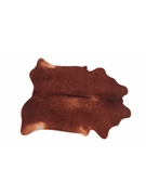 Vegan Cow Drum Mat 6' X 5.25' Betsy Red Brown - 6' X 5.25' Betsy Red Brown