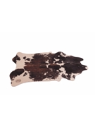 Vegan Cow Drum Mat - 6' X 5.25' Clara Black/White