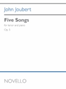 Five Songs, Op. 5 - for Tenor and Piano